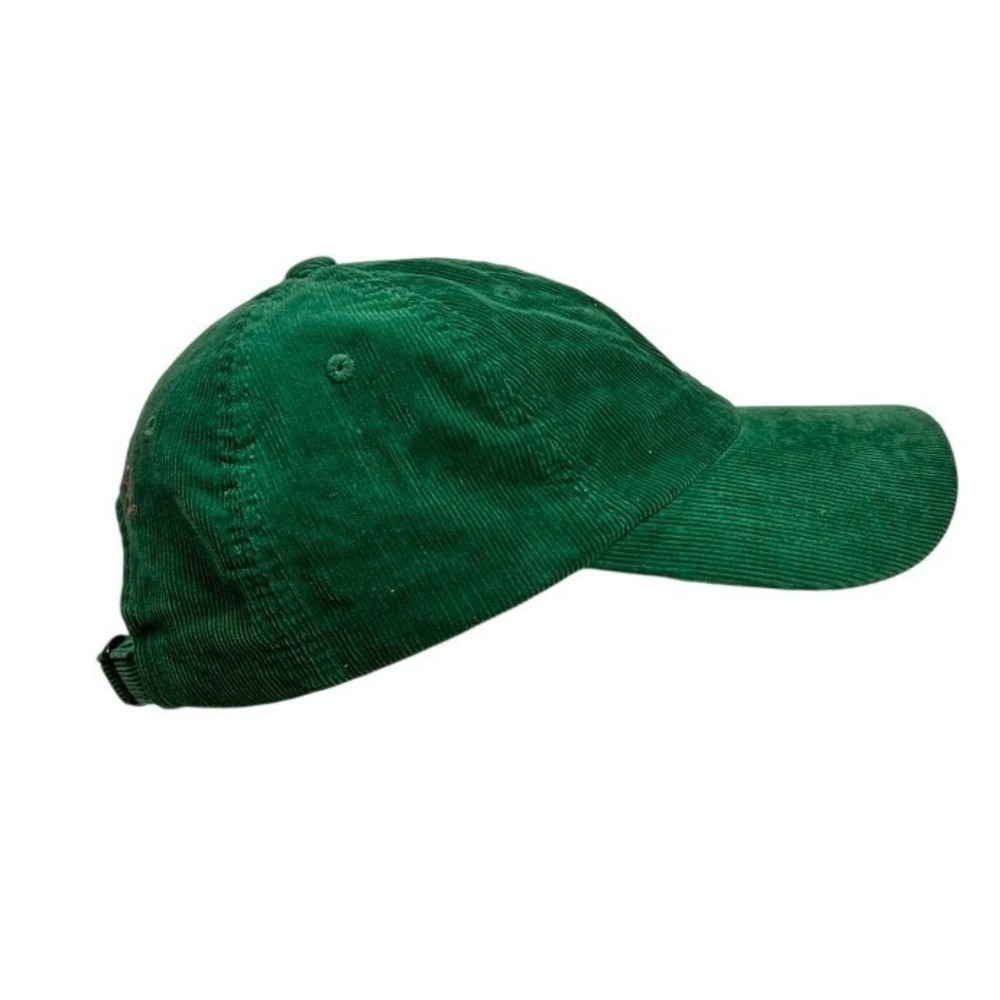 Vineyard Vines Green Corduroy Whale Logo Adjustable Baseball Cap Hat Mens Womens - Picture 3 of 7